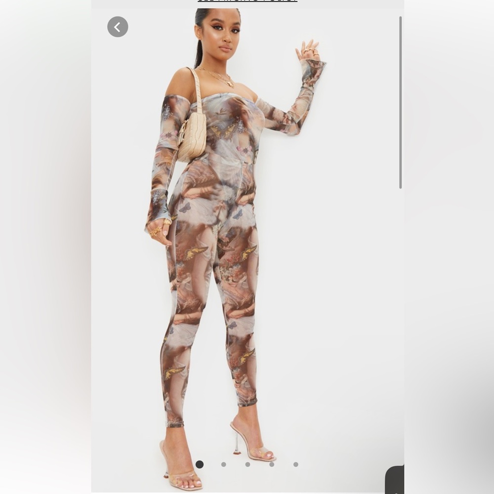2 piece set from Prettylittlething - this set is mesh! Size 6